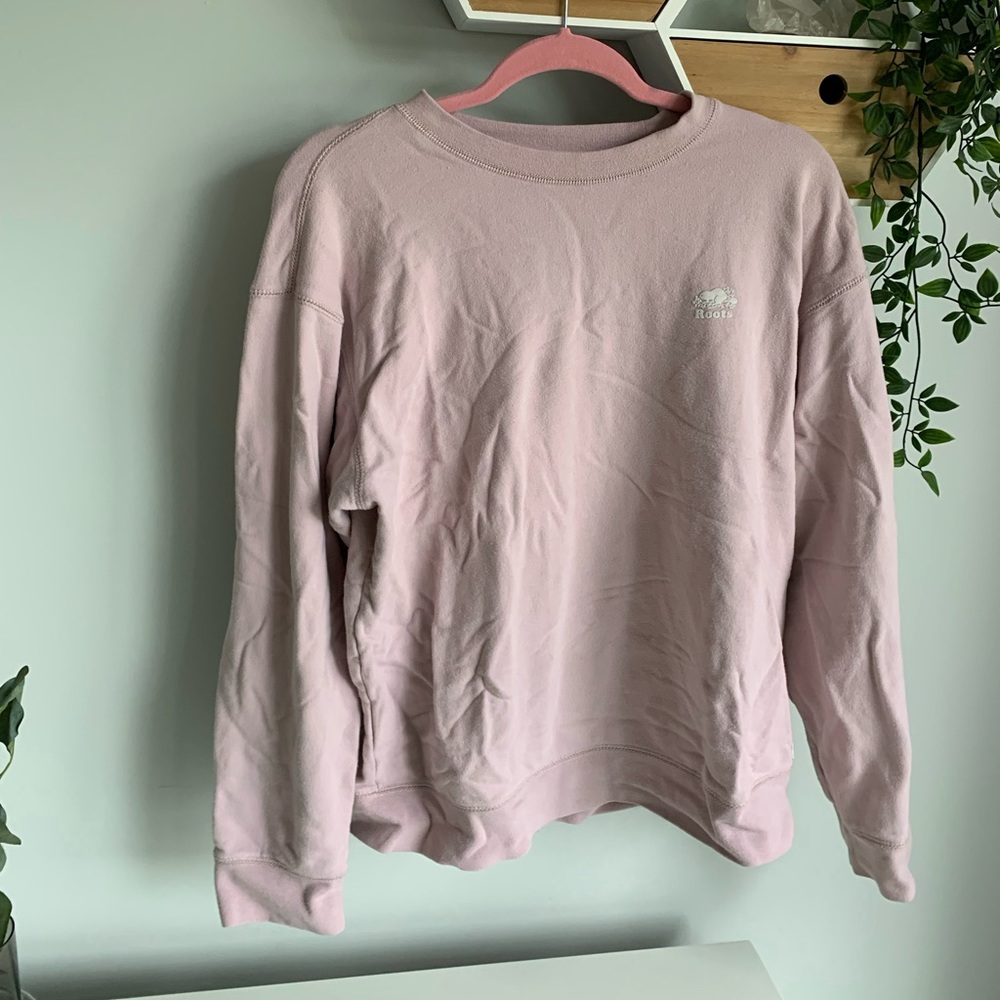 Roots light pink Crewneck